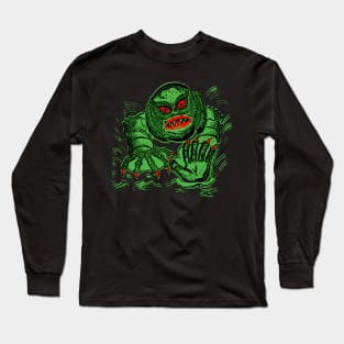 Vintage Halloween lagoon monster for dark colors Long Sleeve T-Shirt